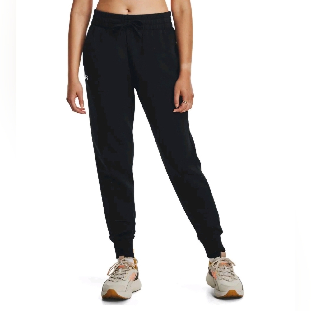 Under Armour Women's Rival Fleece Joggers Black Size XXL